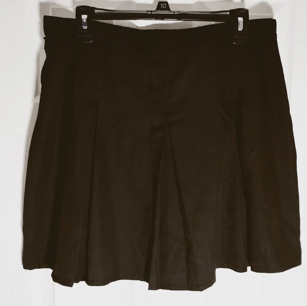 Hot Topic Pleated Mini Skirt Double Buckles